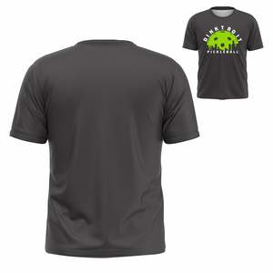 เสื้อยืดพิมพ์ลายดิจิทัลคุณภาพสูงสำหรับผู้ชาย ออกแบบโลโก้พิคเคิลบอลตามสั่ง แขนสั้น ผ้า Worsted รับผลิตแบบ OEM/ODM - Product Image 2