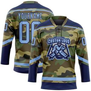 Unisex Custom Logo Printed Ice Hockey Jersey Breathable Moisture Wicking Sportswear Uniform Custom Design Team Performance - Product Image 5
