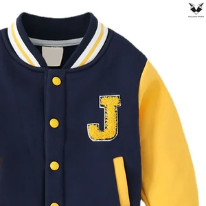 Chaqueta de Béisbol para Niños, Nueva Colección, Mangas en Contraste, Chaqueta Varsity Juvenil Ligera, Chaqueta Bomber Infantil para Primavera - Product Image 3