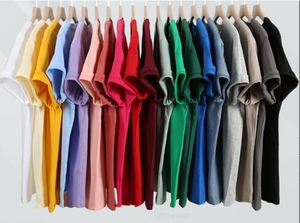 เสื้อยืดคอกลมแขนสั้นพิมพ์โลโก้สำหรับผู้ชายและผู้หญิง ผ้าฝ้าย 100% คุณภาพสูง สั่งทำได้ ขายส่ง ระบายอากาศได้ดี ไม่ยับง่าย สวมใส่สบาย - Product Image 6