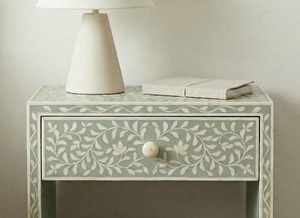 Mesa Auxiliar Hecha a Mano con Madreperla Ecológica, Tamaño Personalizable, Estilo Moderno de Diseñador, Decoración para Dormitorio y Sala de Estar - Product Image 3
