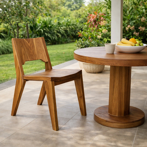 Suar Solid <b>Wood</b> Premium Modern Design Best Seller NARA Dining <b>Chair</b> Minimalist Armless <b>Chair</b> for <b>Kitchen</b> Restaurant Hotel Use - Product Image 2