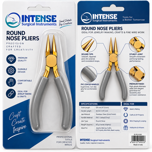 Alicates Profesionales de Acero Inoxidable con Acabado Dorado para Joyería, Herramienta para Doblar Alambre y Abalorios, Instrumentos Quirúrgicos de Alta Resistencia - Product Image 6