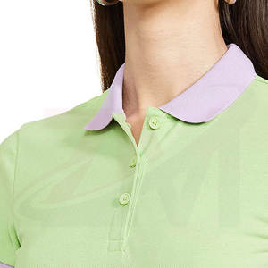 Venta Directa de Fábrica, Camiseta Polo para Mujer con Diseño Liso Personalizado, Alta Calidad, Precio Económico, Transpirable, Tallas Grandes - Product Image 4