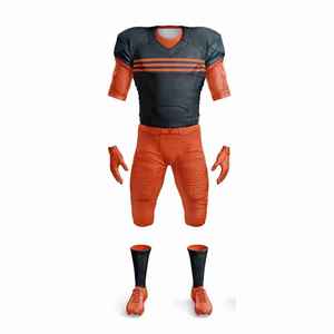 Ensemble de performance athlétique haut de gamme avec matériau respirant et impression par sublimation résistante à la décoloration, uniforme de football américain - Product Image 3