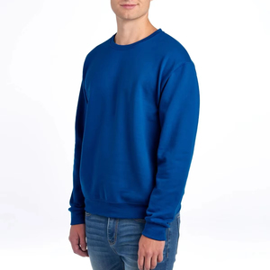 Sweat-shirt en molleton 100% coton anti-rides, anti-rétrécissement, respirant, coupe-vent, col rond uni, pour l'entraînement, mode streetwear personnalisée - Product Image 3