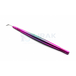 Outil professionnel d'isolation pour rehaussement de cils en acier inoxydable avec manche vert et rose pour lifting des cils - Product Image 1