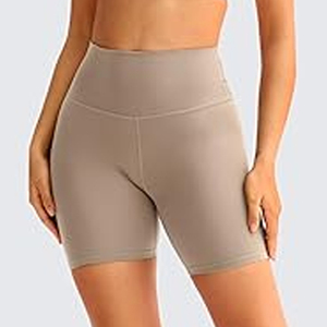 Shorts de sport pour femmes avec logo personnalisé, shorts de yoga à taille haute avec poches, shorts de course et de gym en spandex compressif - Product Image 4