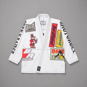 ชุดยิวยิตสูสีขาวแบบกำหนดเอง ยี่ห้อ Shoyorol x Born x Raised สำหรับบราซิลเลียนยิวยิตสู ชุดกิโมโนยิวยิตสู ชุดยูนิฟอร์มศิลปะการต่อสู้ - Product Image 1