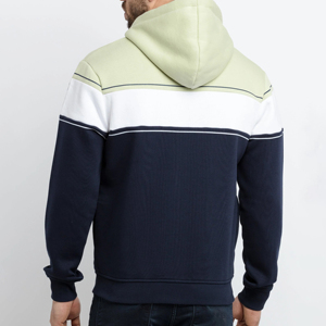 Sweat à capuche zippé surdimensionné pour homme, en molleton 100% coton, imprimé brodé, pour l'hiver - Product Image 2