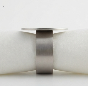 Vintage Silver Plated Modern Design <b>Wedding</b> <b>Napkin</b> Rings Decorative Dining Hotel Restaurants Metallic <b>Napkin</b> Ring - Product Image 3
