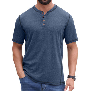 T-shirts pour hommes, col rond, effet délavé, personnalisables, coupe ajustée, tissu épais, multicolores, décontractés - Product Image 3