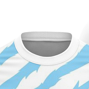 Custom Sublimated Unisex Soccer Jersey Crew Neck Short Sleeve Lightweight 100% Polyester Regular Fit Color Blocked Red White - Product Image 3