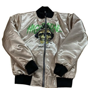 Custom Satin Varsity <b>Jacket</b> Custom Made Satin <b>Baseball</b> <b>Bomber</b> <b>Jacket</b> for Men Street Varsity Style Embroidery Letter Silk Fashion - Product Image 5