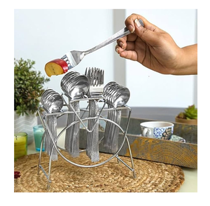 Manufacture Stainless Steel Long Mirror Wedding 30mL Eco-Friendly Salad Spoon Stand Holder <b>Kitchen</b> Accessories Dishwasher Safe - Product Image 4