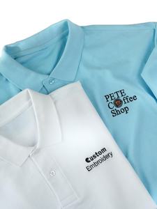 เสื้อกอล์ฟเปล่าคุณภาพสูงขายส่ง พิมพ์โลโก้ด้านหน้าได้ตามสั่ง ผ้าฝ้ายสำหรับธุรกิจ ยูนิเซ็กซ์ ผ้าแคนวาสกันยับ สำหรับผู้ชาย - Product Image 5