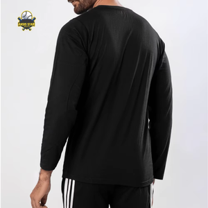 T-shirt à manches longues pour homme, séchage rapide, respirant, durable, design personnalisé, sport, course à pied, écologique, prix de gros - Product Image 6