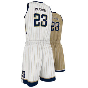 Maillots de basket-ball personnalisés respirants en polyester 100% sublimé pour hommes, nom, numéro, motif, logo personnalisés, impression numérique, uniformes - Product Image 3