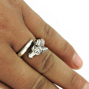 Wholesale S925 Sterling Silver Retro Sheep <b>Rings</b> For Men And Women <b>Open</b> Design Hip-hop Boho Jewelry In 925 Sterling Silver - Product Image 3
