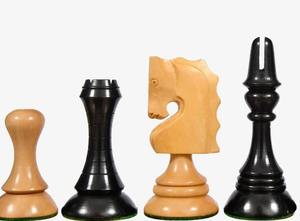 Juego de ajedrez catalán de lujo 1929 Barcelona Joc, reproductos de rey de 4.3 pulgadas en ébano y madera de boj, al mejor precio - Product Image 5