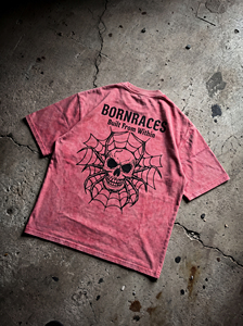 Camiseta Unisex Personalizada con Estampado de Calavera, Corte Ajustado, Ecológica, de Algodón Pesado de 240g, Estilo Urbano, Marca Privada - Product Image 6