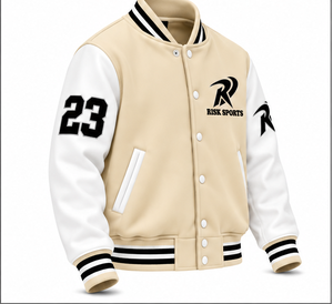 Chaqueta Varsity de Algodón para Hombre, Cuello Alto, Estilo Letterman Vintage con Patrón, Tejido Transpirable, Corte Regular para Otoño e Invierno - Product Image 4