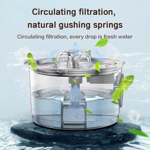 เครื่องให้น้ำสัตว์เลี้ยงในร่มพร้อมจอแสดงผล LCD สำหรับสุนัขทุกวัย ดีไซน์กันน้ำ ทำความสะอาดง่าย - Product Image 5