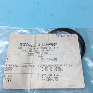 2 AMAT 3700-01597 ORING ID 2.112 CSD .103 SILICONE - อุปกรณ์และชิ้นส่วนเซมิคอนดักเตอร์ระดับโลกที่เชื่อถือได้ - Product Image 1