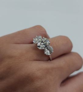 3.10 CT Lab Grown <b>Diamond</b> <b>Ring</b> in 18K Solid Gold | IGI Certified Luxury Engagement Wedding <b>Ring</b> | Gold Plated Bridal Jewelry - Product Image 5