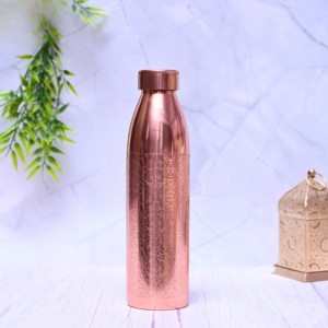 Botella de Cobre Puro de Calibre Grueso, Almacenamiento de Agua de Primera Calidad para el Hogar, la Oficina y Regalos Corporativos, Botella de Cobre con Acabado Antiguo - Product Image 3