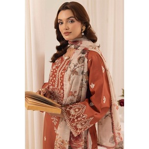 ชุดสูทผ้าลอนปักลายดอกพีช 3 ชิ้น เสื้อปักลายเต็มตัวด้านหน้า - Product Image 6