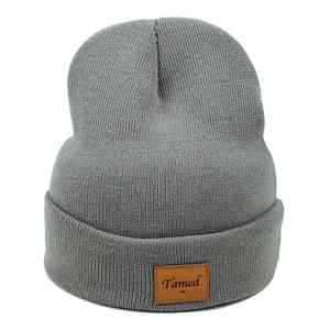 หมวกบีนนี่ผ้าฝ้ายผู้ชายแบบกำหนดเองยอดนิยมพร้อมป้ายทอ - Product Image 4