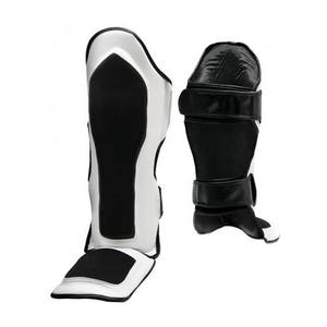 Nuevas Espinilleras de Muay Thai Personalizadas de Moda, Protección de Rodilla con Logotipo Personalizado, Cuero PU para Entrenamiento de Boxeo MMA, Hechas en Pakistán, OEM - Product Image 3