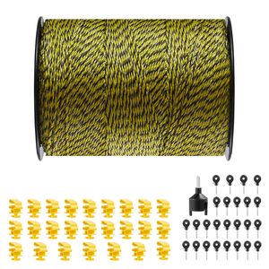 Filo Elettrico Portatile per Recinzione 1640Ft 500M, Diametro 1/8'', 6 Fili in Acciaio Inox per Attrezzature Zootecniche - Product Image 1