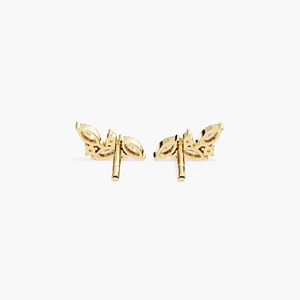 Pendientes de Oro Sólido de 14K con Diamantes Cultivados en Laboratorio de 0.35CT, Certificados por IGI, Elegantes para Novias, Bodas, Aniversarios y Fiestas - Product Image 3