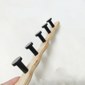 Wooden Wall Hook <b>Rack</b> Modern Wall Mounted Coat <b>Rack</b> with 5 Hooks for Entryway Bedroom Bathroom Wholesale - Product Image 2