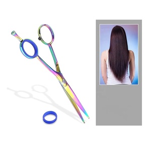 Ciseaux de coiffure professionnels de haute qualité, lames en acier inoxydable de précision, céramique, pour droitiers, 28 dents, manche moyen - Product Image 5
