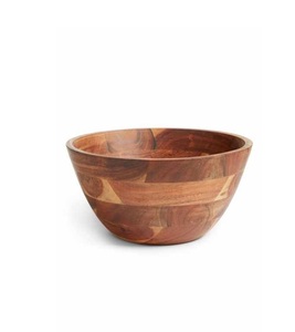 Bol de service en bois de manguier de style européen, écologique, léger, fait main, durable, résistant à la chaleur, non revêtu, idéal pour les dîners et les fêtes - Product Image 5