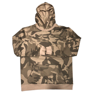 Sudadera con Capucha de Camuflaje para Hombre, Manga Larga, Corte Regular, Informal, para Otoño, con Bolsillos Laterales, Cierre con Cordón, Logotipo - Product Image 6