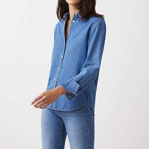Camisas de Mezclilla Personalizadas de Fábrica para Mujer, Camisas de Manga Larga, Chaqueta de Mezclilla de Lujo para Primavera y Otoño - Product Image 4