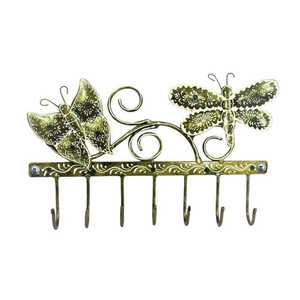 Elegant Butterfly 7 Hooks Iron <b>Key</b> <b>Hanger</b> Stylish Decor for Home Entryways & Offices Clothing Good Price for Diwali Top Selling - Product Image 1