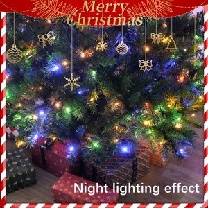 Sapin de Noël festif en PVC de 1,80 m avec 976 pointes de branches, 330 lumières LED et 11 fonctions pour une ambiance de Noël - Product Image 4