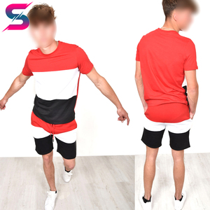 Men's Navy Blue Crew Neck T-Shirt With White Pocket And Dot Pattern Shorts <b>Set</b> Casual Summer Outfit Breathable <b>Knitted</b> Style - Product Image 6