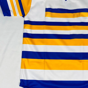 เสื้อเบสบอลคอวีสำหรับผู้หญิง SGRho ระดับพรีเมียม |   เสื้อกีฬาชมรมดีไวน์ไนน์ปี 1922 |   ชายเสื้อโค้งลายทาง - Product Image 4
