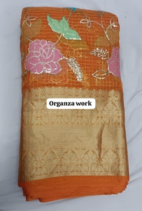 Tela de organza suave de primera calidad para prendas étnicas elegantes de diseñador. - Product Image 5