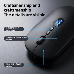 Ratón Inteligente para Oficina con Tecnología de IA, Conexión Inalámbrica de Modo Dual, Ratón Recargable con Escritura por Voz para Computadora Portátil, PC y Mac - Product Image 4
