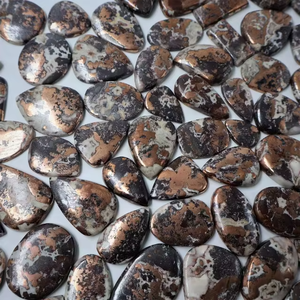 Cabochon en Dolomite Cuivrée Naturelle, Cristal de Guérison, Quartz, Pierre Précieuse en Vrac pour la Vente en Gros, Agate Cuivrée Naturelle Spirituelle pour Chakra - Product Image 1