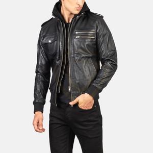 Stylish <b>Men's</b> Genuine Leather <b>Jacket</b> with <b>Long</b> Sleeve Latest Design Winter <b>Jacket</b> High Quality Best Popular Style Leather <b>Jacket</b> - Product Image 2
