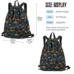 Custom Sublimation Drawstring Bags Polyester Sports Gym Backpack Lightweight Promotional Logo String Bag Bulk - Product Image 4