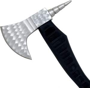 Hacha de Acero al Carbono Forjada a Mano Estilo Vikingo con Mango de Madera y Funda de Cuero, Grado Industrial, Personalizada OEM para Trabajos de Madera - Product Image 2